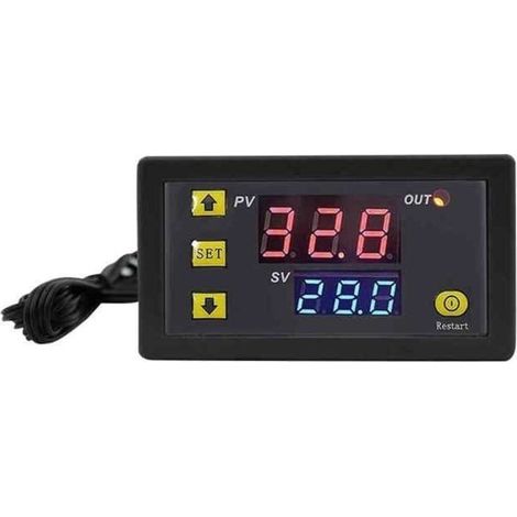 Módulo de termostato con pantalla digital y microinterruptor de control de temperatura (1/5)