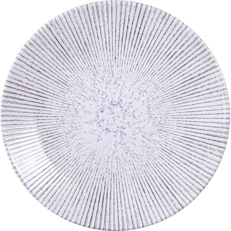 Assiette à dessert ronde ornée porcelaine 23 cm Diamantina Maxforce