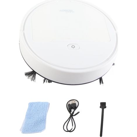 Balai intelligent 3-en-1 avec batterie : aspirateur, balayeuse, serpillière, recharge USB, nettoyeur domestique (1/5)