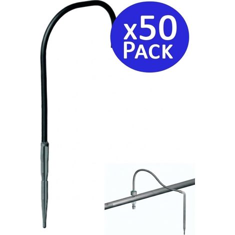 Set di 50 Connettore di Irrigazione a Goccia con 1 Uscita. Tubo da 4 mm incluso di 60 cm (1/4)