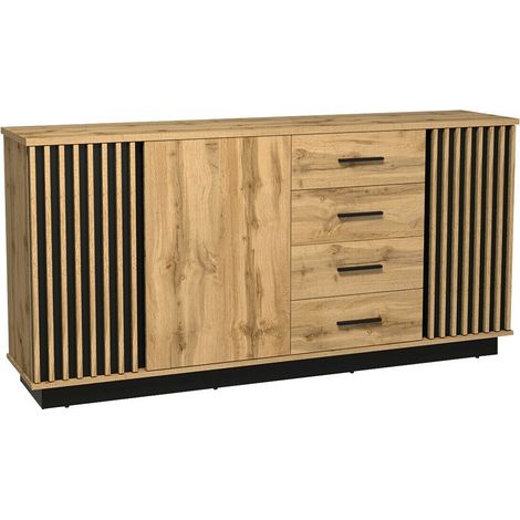 Commode Tenodeu 124 , Tiroirs et portes, Nombre de tiroirs: 4, 88x178x40cm (1/3)