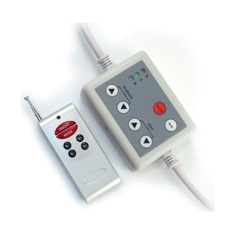 Contrôleur sans fil à six boutons pour LED RGB RF, boîtier plastique, haute puissance, conforme aux normes FCC.