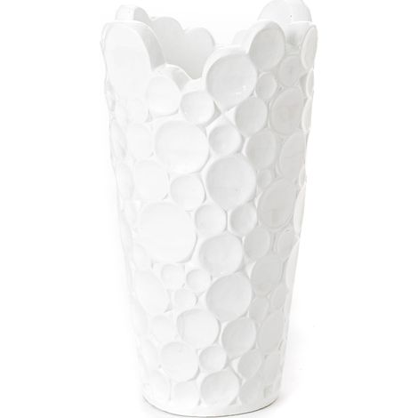 Lou De Castellane - Vase Vésuvio 59 cm blanc (1/2)