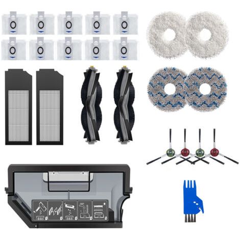 Kit d'accessoires pour aspirateur robot Ecovacs X1/T10 (1/5)