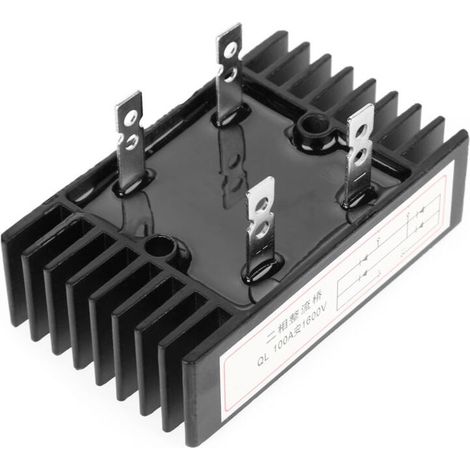 pc 100A Ampère 1600V Tension 2 Phase Diode Pont Redresseur Haute Puissance Noir (1/4)