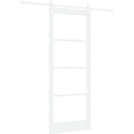 Maison Exclusive - Schiebetür Weiß 83 x 211 cm Massivholz Kiefer