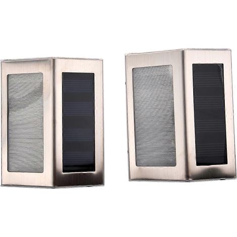 Lampe solaire murale extérieure LED pour jardin (lumière blanche pure solaire (sans détecteur de mouvement)) (1/5)