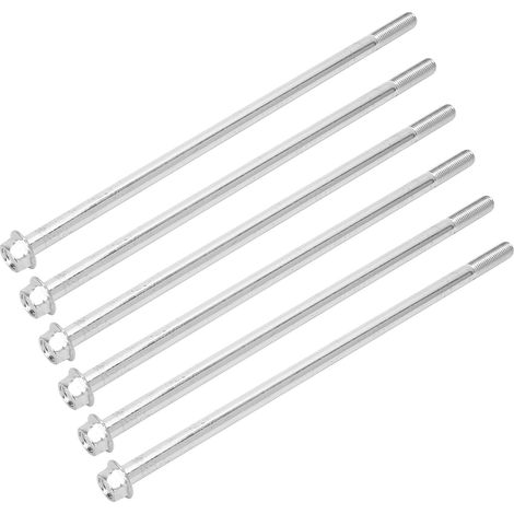 Boulon de bride M10x260, 6 pièces, vis de fixation pour moteur de démarrage, pièces de rechange pour générateur essence. (1/5)