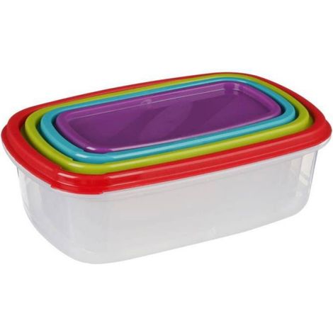 4 boîtes de conservation "Colors" plastique - 5 five simply smart (1/5)