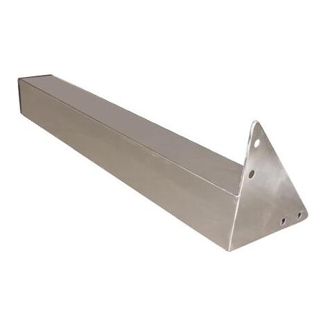 ONDEE - Juego de 4 pies desmontables para Mueble de baño suspendido.  40x3,8x3,8cm - Acero inoxidable - Cromado