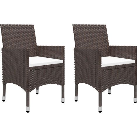 Maison Exclusive - 5-tlg. Garten-Essgruppe Braun