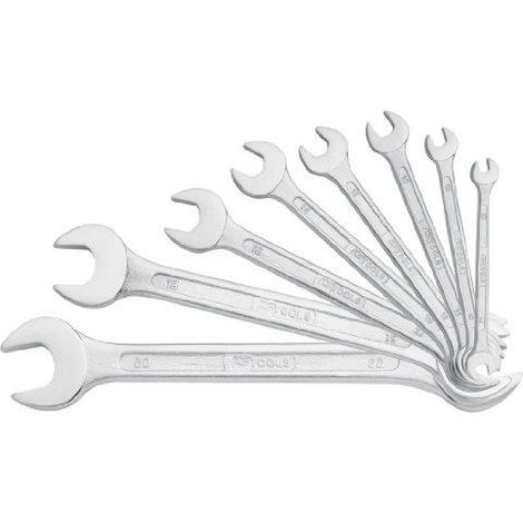 Kstools Juego Pro de 10 llaves fijas metálicas