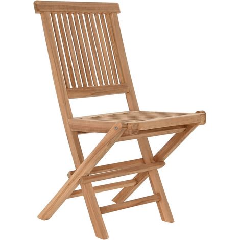 Silla Teca 45X40X90 Plegable Natural Marron (1/4)