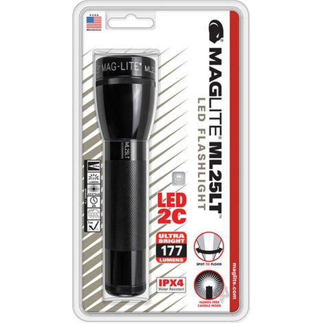 Lámpara portátil mag-lite ml25l 2c led 192 lúmenes 337 metros