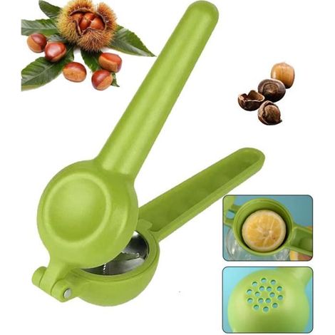 Casse Noix,Ouvre-écrou multifonction,Presse-agrume manuel,Pince Chataignes,pour Fruits,Egg,Citron,Amandes,Noisette,Noix de pécan (1/4)