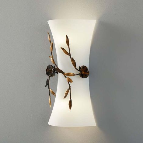 [GEBRAUCHT] B-Ware Kögl Wandleuchte Rose mit Glasschirm Wandlampe Lampe Leuchte Spot Licht E27 (1/2)
