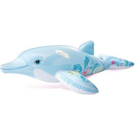 Matelas Gonflable Dauphin - 175 cm x 66 cm - Pour Enfant À Partir De 6 Ans - Gris Noir - 1 Pièce (1/2)
