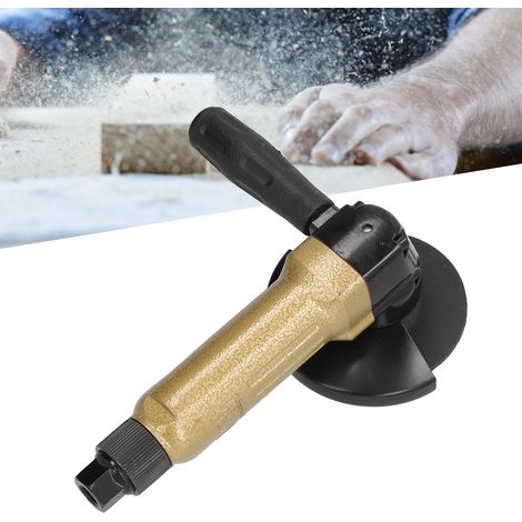 Leichter 4-Zoll-Druckluft-Winkelschleifer, einstellbare Drehzahl, Modell KP-632, goldfarben, amerikanisches Design. (1/5)