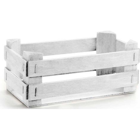 CASSETTA PORTA OGGETTI DECORATIVA 17 X 9 X7 CM BIANCA (1/2)