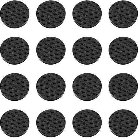 Ensemble de 16 protections pour meubles, tapis antidérapants, tapis auto-adhésifs, protections de sol, ronds, 20 mm