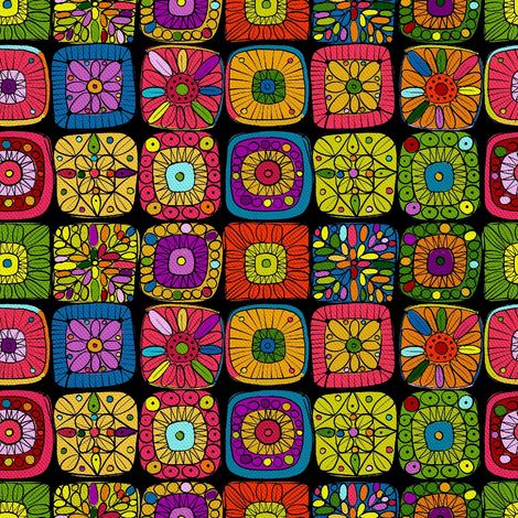 Telas decorativas para exteriores Oxford - Cuadrados estampados (1/5)
