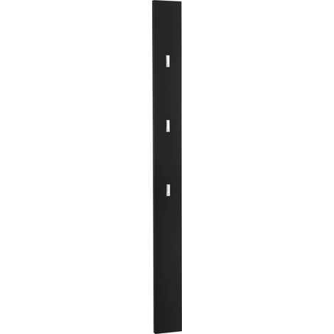 Armario 170 cm perchero de pared negro panel de pared 030002145