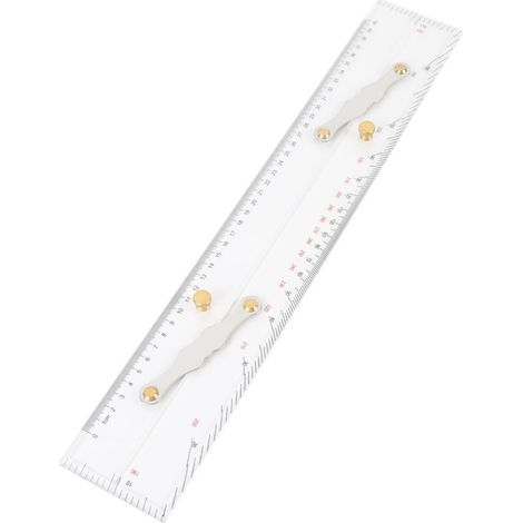 450mm High Transparency Acrylic Parallel Ruler Nautical Sea Chart Plotting Tool (1/5)
