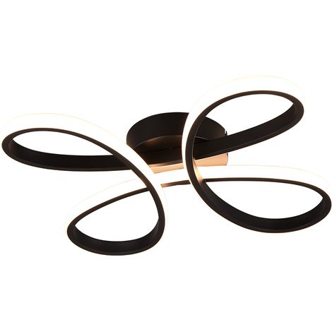 Sourcing Modèle Elegant lampe plafonnier noir 40 cm LED (1/5)