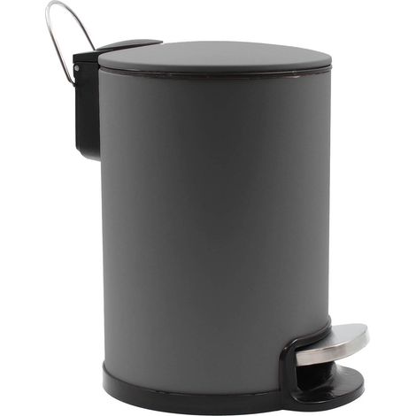 Corbeille à déchets de salle de bain avec fermeture silencieuse, 3 l, METALINE