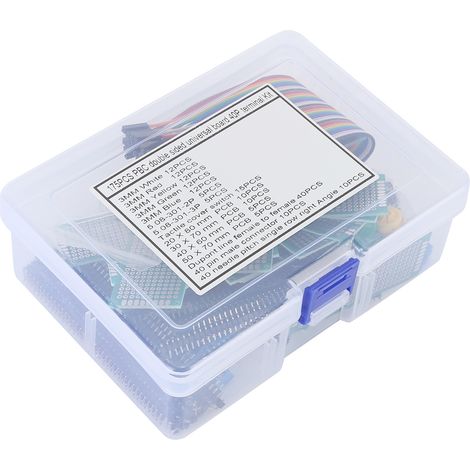 Cartes de prototypage double face complètes et pratiques avec LED 5 couleurs pour projets électroniques DIY (1/5)