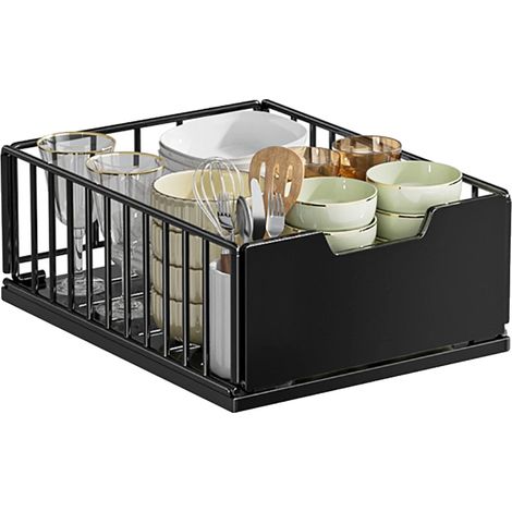Organisateur de Cabinet, Design Tiroir, Solution de Rangement Polyvalente, Élevé-a, Largeur 30cm-a (1/2)
