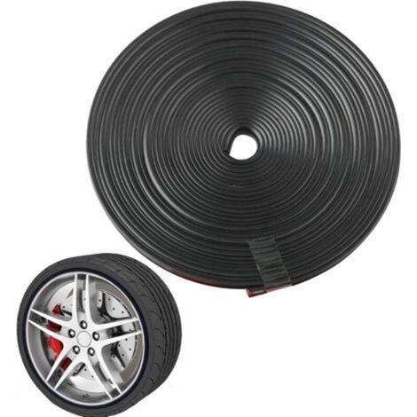 Outil de mécanicien, anneau de protection de jante de 8 m, autocollants pour jantes de voiture, décorations pour jantes de voiture, bandes adhésives pour jantes de voiture, anneau de protection pour r (1/5)