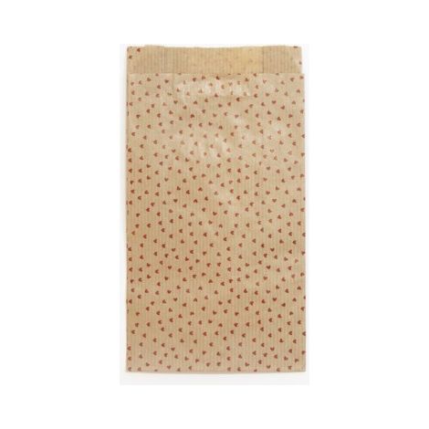 BOLSA PAPEL KRAFT  11x21 CORAZON P/50