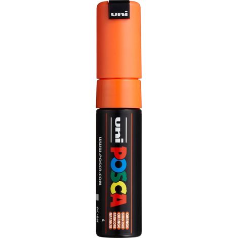 Marqueur Pte large biseautée PC8K 8mm Orange Foncé (1/5)