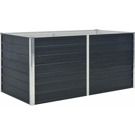 Maison Exclusive - Hochbeet Anthrazit 160 x 80 x 77 cm Verzinkter