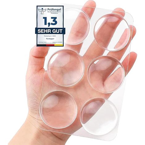 Butoirs de Porte Silicone Protection Poignee Porte ButéE de PoignéE de Porte Murale ArrêT de Porte Mural éLastiques meubles mur bouchon caoutchouc pare - chocs (1/5)