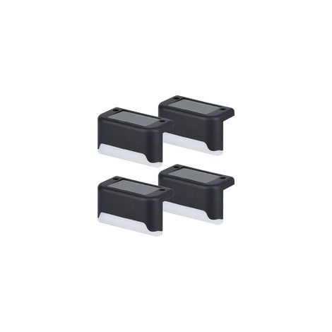 Solar-powered step lights, outdoor wall lights, fence lights, waterproof stair lights, courtyard railing lights, solar-powered step lights (1/3)