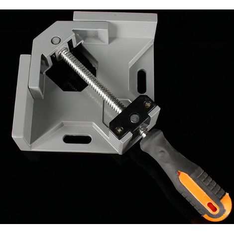 Serre Joint Angle 90 ° Pince de Soudage d'angle avec mâchoire pivotante réglable pour Outils Menuisier Charpentier 2 Pcs Gris (1/5)