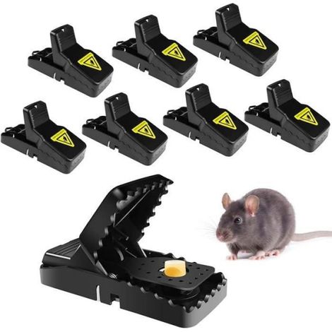 Piège à Rats Professionnel 8 Clips de Piege a Souris Efficace Piège À Souris Reutilisable Attrape Tapetteà Plastiqu CHASSE-ABEILLES (1/3)
