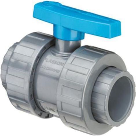 50-mm-PVC-Druckventil für Klebeverbindungen – Abnehmbares Doppelverschraubungssystem – Optimale Abdichtung bis 16 bar – Sanitär- und Schwimmbadtechnik – Frans Bonhomme (1/5)
