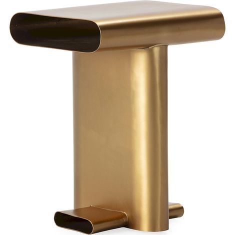 Table d'appoint métal doré au design sculptural - doré (1/4)