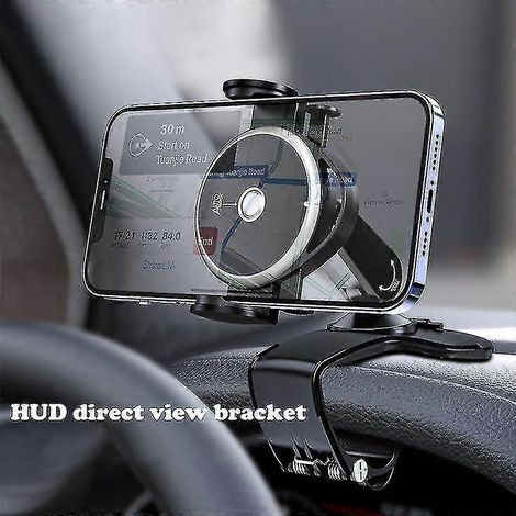 Support de téléphone pour voiture, support pour tableau de bord, support universel rotatif à 360°, support pour GPS de voiture (1/4)