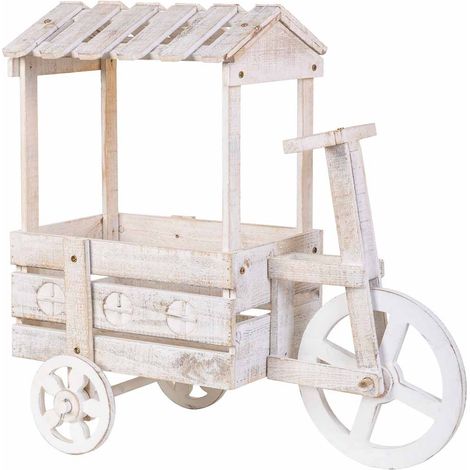 Soporte macetero de madera 78x37x75h cm (1/5)