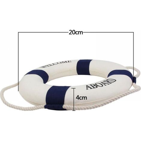 Bouée de sauvetage en mousse pour piscine, ceinture de sécurité natation, flotteur de surveillance pour bateau, anneau de piscine décoratif style marine, décoration maison et bar (1/4)