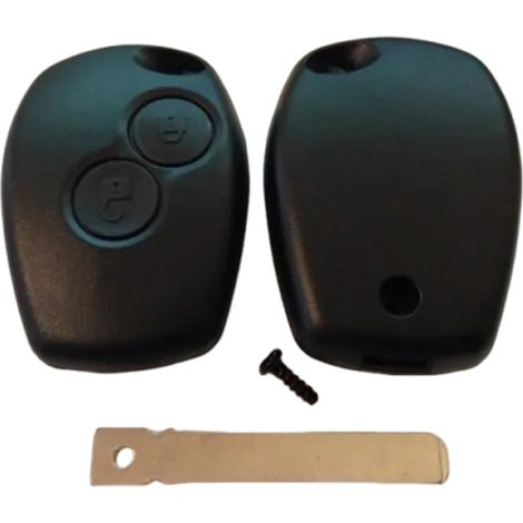 Coque Télécommande - Compatible Renault Dacia - Remplacement Boîtier Clé Voiture - Pour Clés Usagées ou Cassées - 1 Pièce