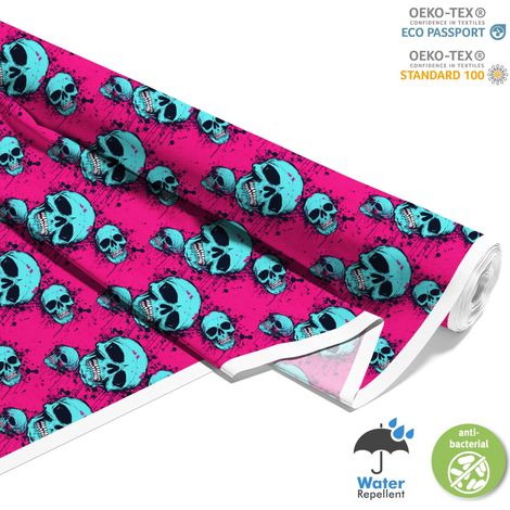 TESSUTI DECORATIVI PER ESTERNI OXFORD - Motivo Teschio I DX4457 (1/5)