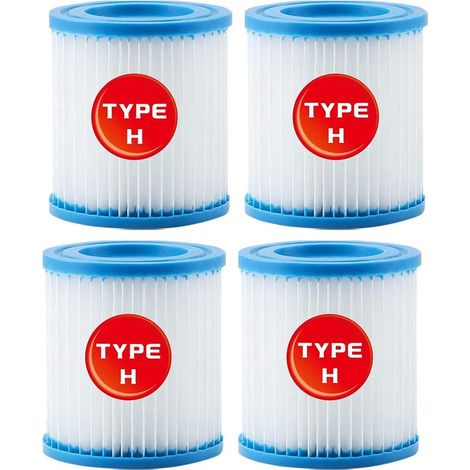 for Intex Piscine Cartouche de Filtre Type H 29007 pour Filtre Pompes 28601, 28602 (4 PCS) (1/4)