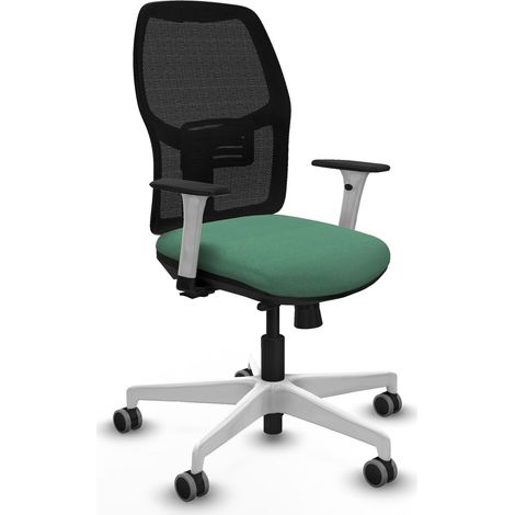 Silla de oficina piqueras y crespo Alfera negra malla ajustable (1/2)