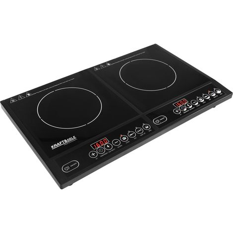 Placa de Inducción 2000W con 2 Zonas de Cocción (1/5)