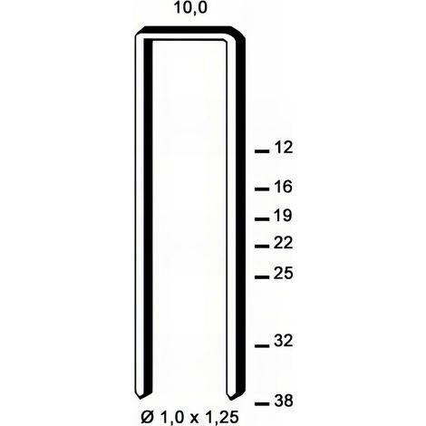 5 200 agrafes galvanisées résinées G-16 - 10 x 16 x D. 1 x 1,25 mm - 6G-161 - Alsafix